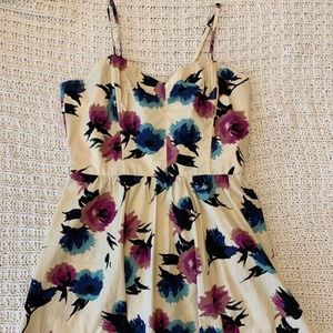 Flower Print Mini Dress
